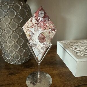 Mexican Lace Agate with Stand